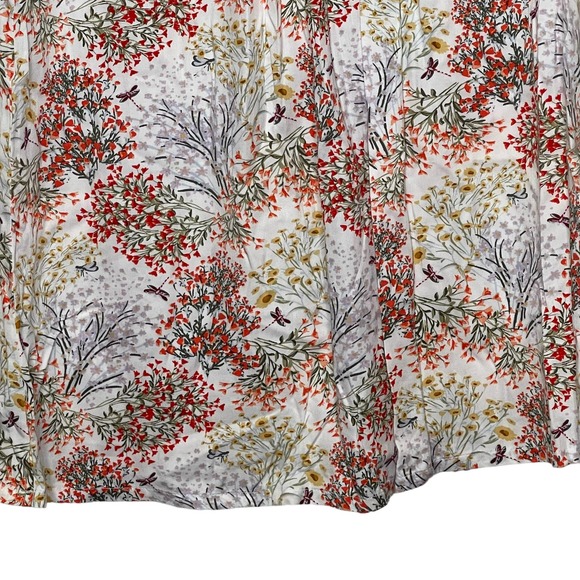 Old Navy Girl Size 14 Floral Dress Multicolor Longsleeve Nip Tuck Front Pullover - Picture 5 of 9